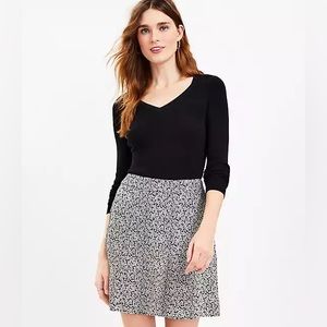 NEW Loft Floral Seamed Skirt